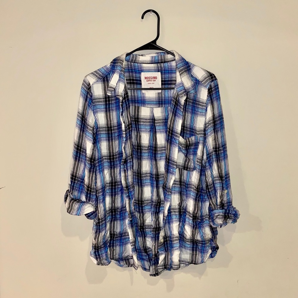 Flannel cardigan